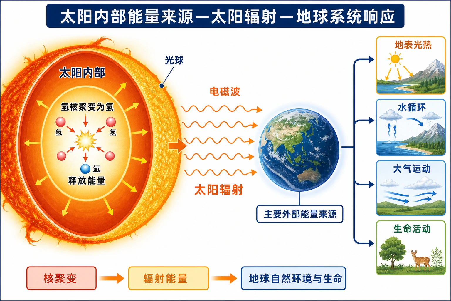 太阳内部能量来源与太阳辐射