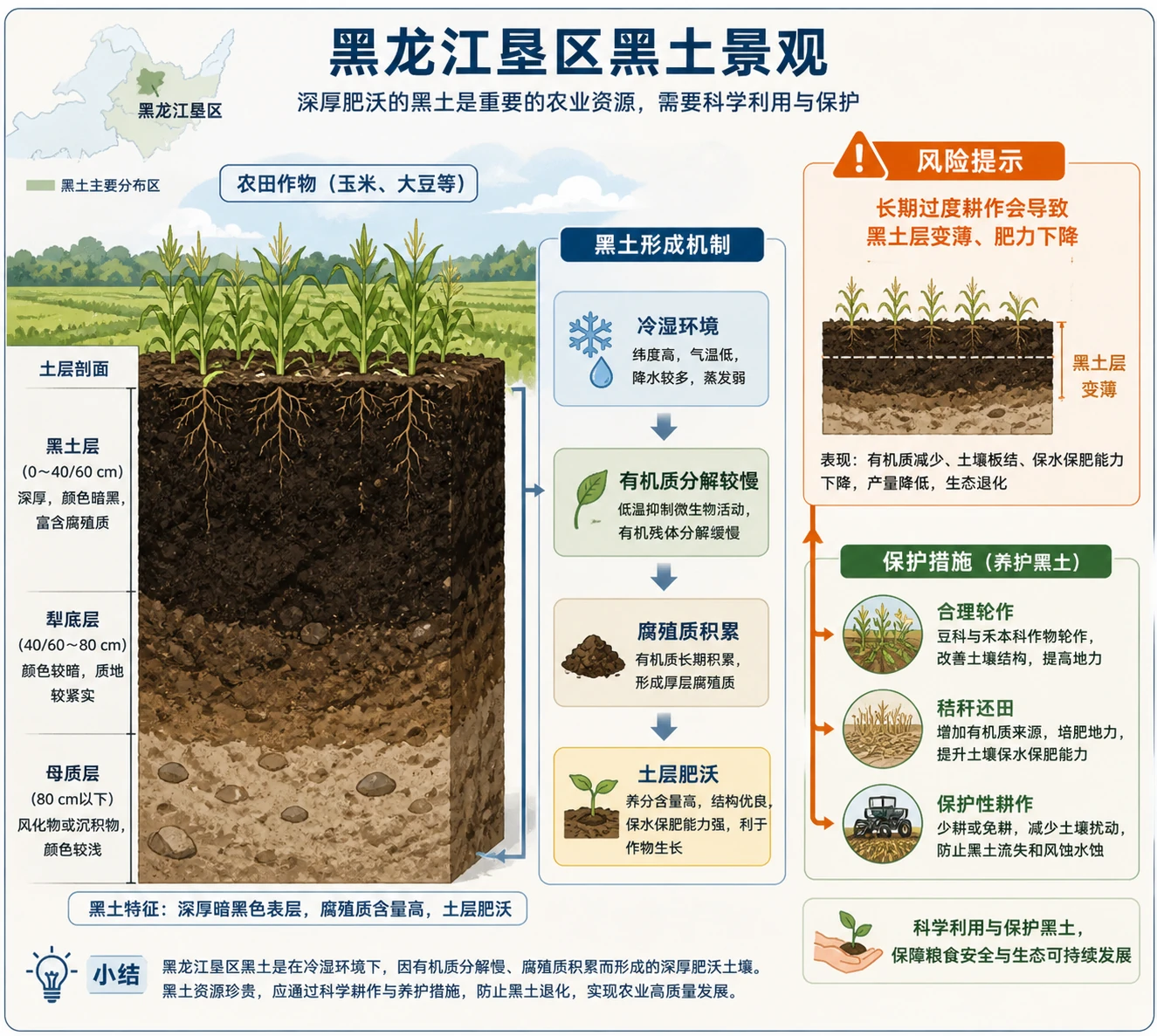 黑龙江黑土剖面与保护