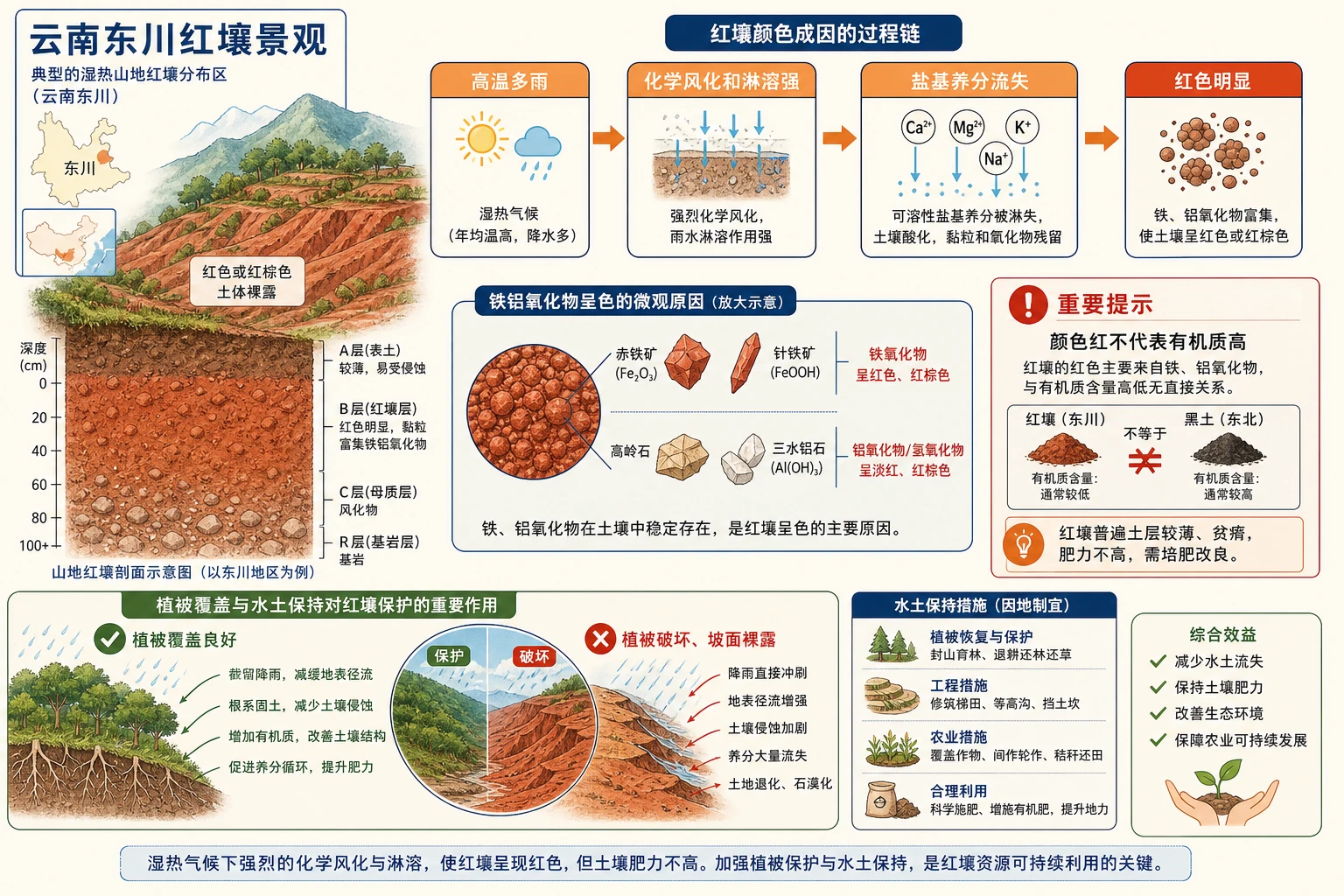 云南东川红壤颜色成因与保护