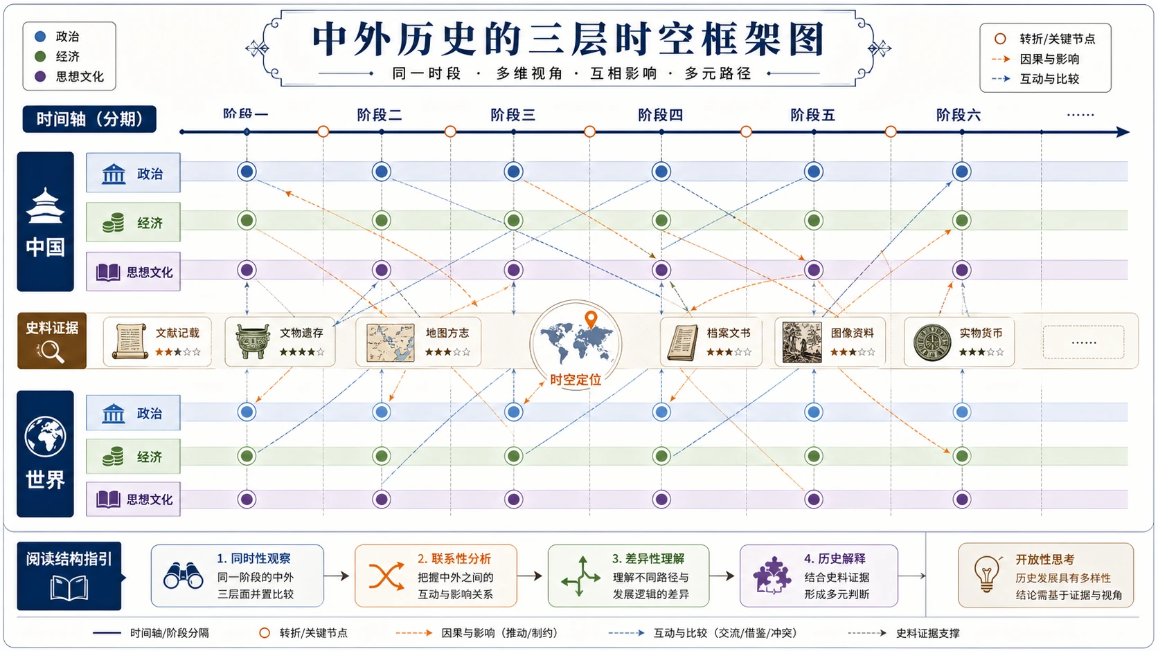 中外历史三层时空框架